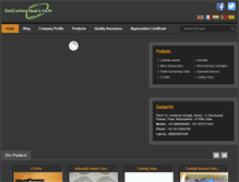 Tablet Screenshot of getcuttingtools.co.in